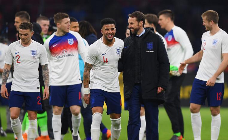 مدرب إنكلترا غاريث ساوثغيت ورجاله