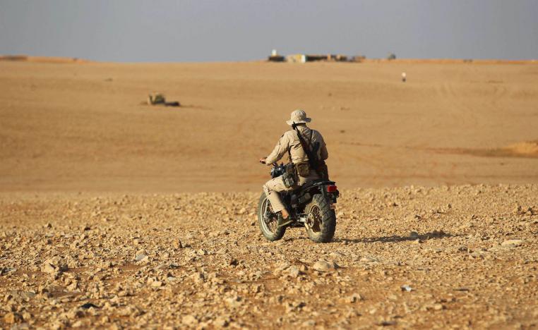 دورية للحشد الشعبي على الحدود العراقية السورية