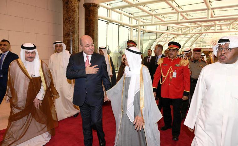 أمير الكويت صباح الأحمد الجابر الصباح والرئيس العراقي برهم صالح