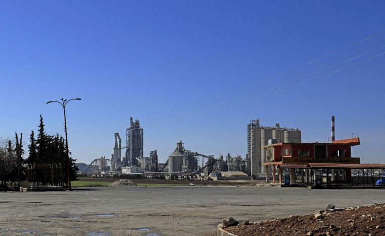 Lafarge Cement Syria (LCS) cement plant in Jalabiya, Syria on February 19, 2018.