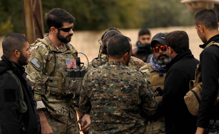 جنود أميركان مع القوات الكردية