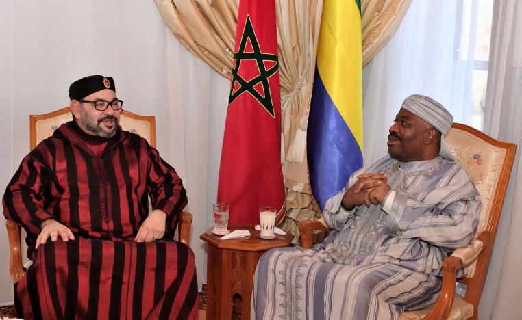 العاهل المغربي الملك محمد السادس والرئيس الغابوني علي بونغو