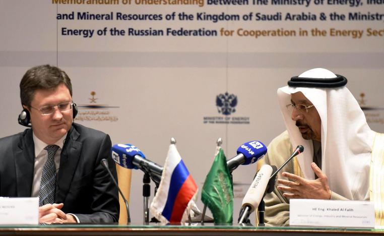 وزيرا الطاقة السعودي خالد الفالح والروسي الكسندر نوفاك
