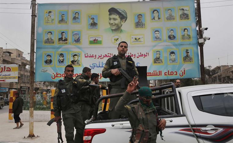 Kurdish fighters still based there in Manbij are part of the coalition-backed Syrian Democratic Forces alliance battling IS jihadists