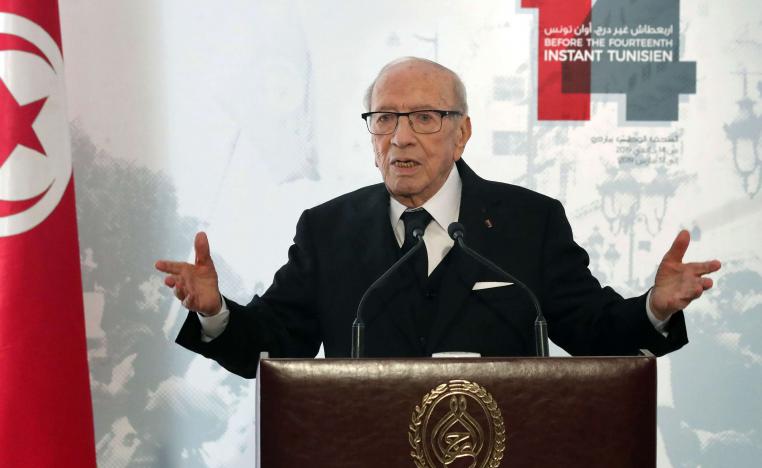 92-year-old Essebsi is Tunisia's first democratically elected president
