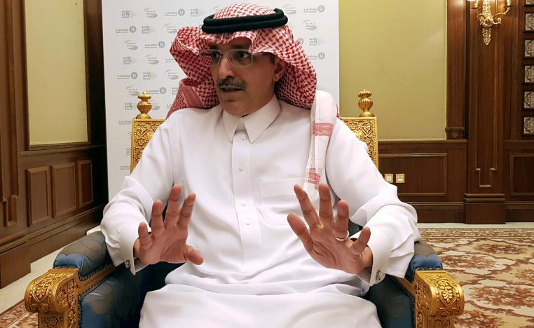 Saudi Minister of Finance Mohammed al-Jadaan speaks during an interview with Reuters at the Ritz-Carlton Hotel in Riyadh, Saudi Arabia, December 19, 2018.
