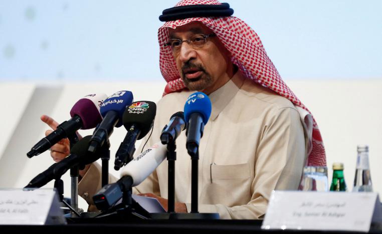 Saudi Energy Minister Khalid al-Falih speaks during a news conference in Riyadh, Saudi Arabia January 9, 2019.