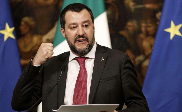 Italian Deputy Premier and Interior Minister Matteo Salvini 
