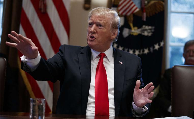 Trump did not provide a timetable for the planned military exit from Syria