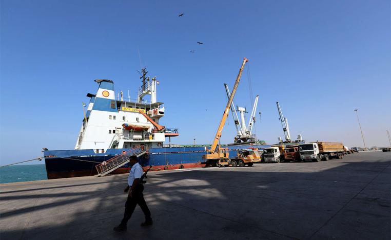 Hodeidah port is the entry point for the bulk of imported goods and relief aid to Yemen