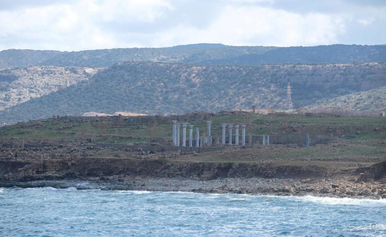 The view of the historical monuments near the fishing port of Susah, Libya February 10, 2019.