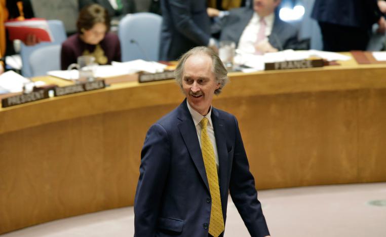 المبعوث الأممي الخاص إلى سوريا غير بيدرسن في اول افادة له بمجلس الأمن منذ توليه منصبه في يناير