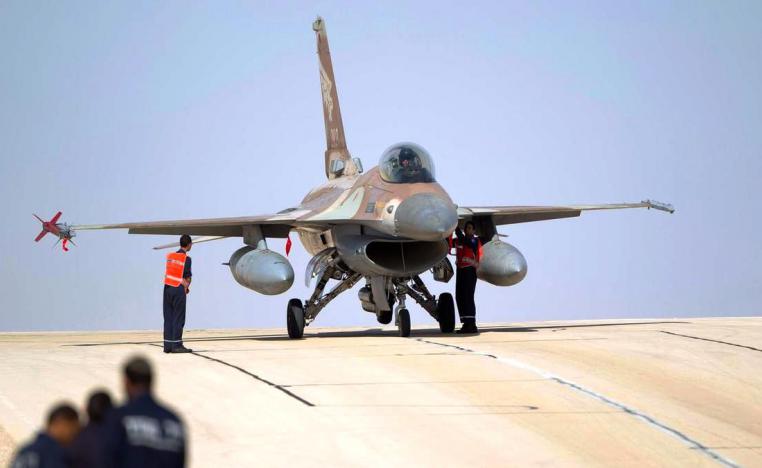 مقاتلة إسرائيلية في قاعدة عسكرية 