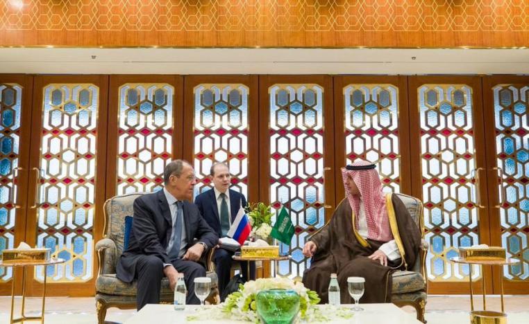 وزير الدولة السعودي للشؤون الخارجية عادل الجبير ووزير الخارجية الروسي سيرغي لافروف