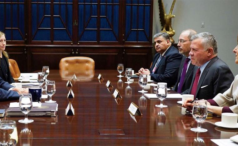 The 45-minute meeting took place at the Jordanian ambassador's residence in Washington