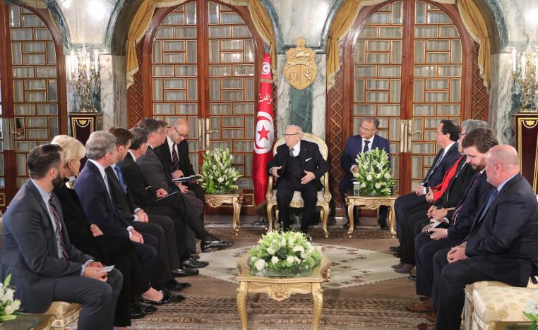 الرئيس التونسي الباجي قائد السبسي يلتقي وفد الكونغرس الاميركي