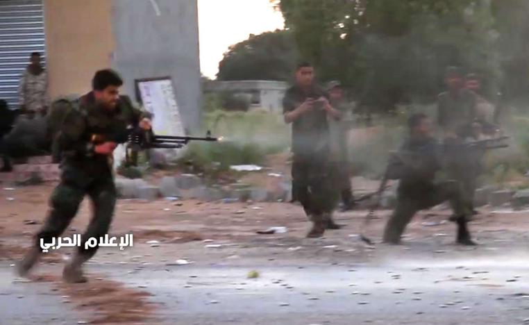 This grab obtained from a video published on the Libyan strongman Khalifa Haftar's self-proclaimed Libyan National Army War Information Division's Facebook page