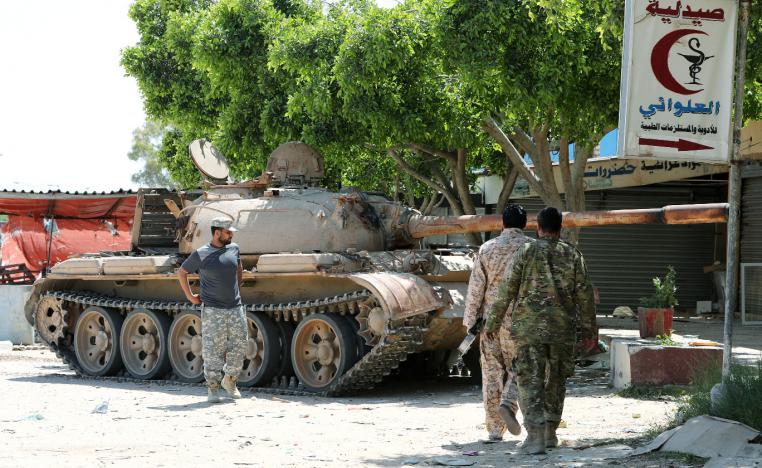 Members of Libyan internationally recognised government forces