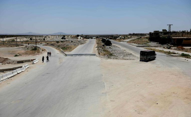 A picture taken on July 18, 2018 shows a general view of the rebel-held Morek checkpoint between the northwestern Syrian provinces of Idlib and Hama.