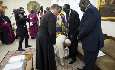 Kneeling for peace