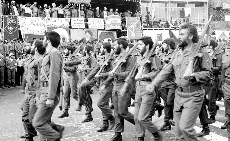 استعراض للحرس الثوري عام 1983 في طهران