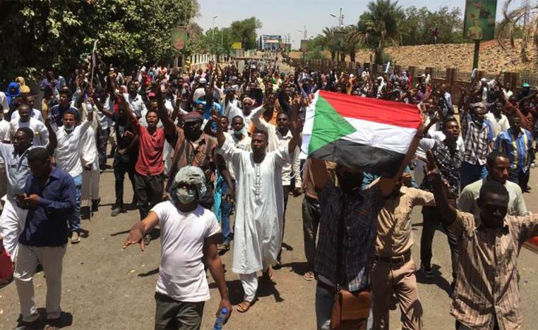 Thousands of protesters have massed at army HQ since Saturday