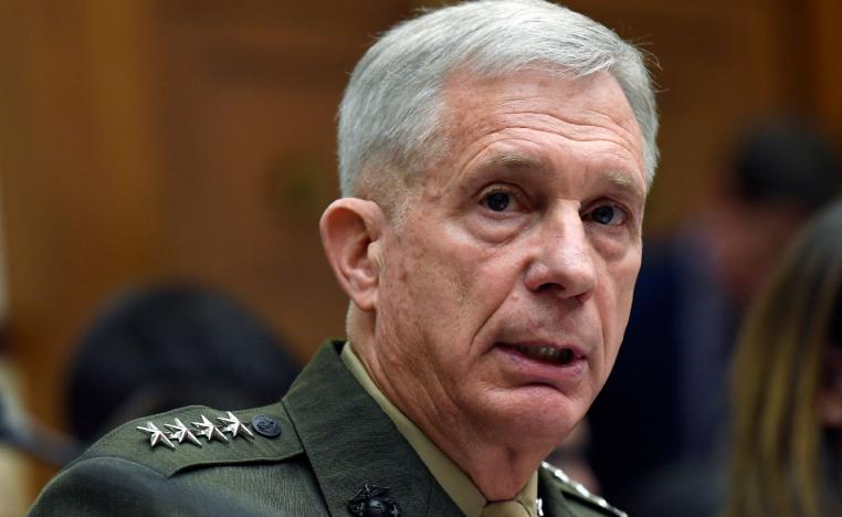 In this March 7, 2019 file photo, U.S. Africa Command Commander Gen. Thomas Waldhauser testifies before the House Armed Services Committee on Capitol Hill in Washington.