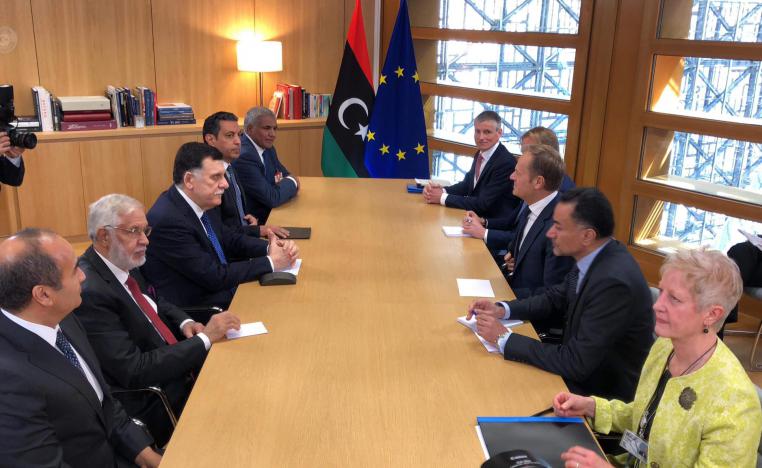 زيارة السراج لبروكسل