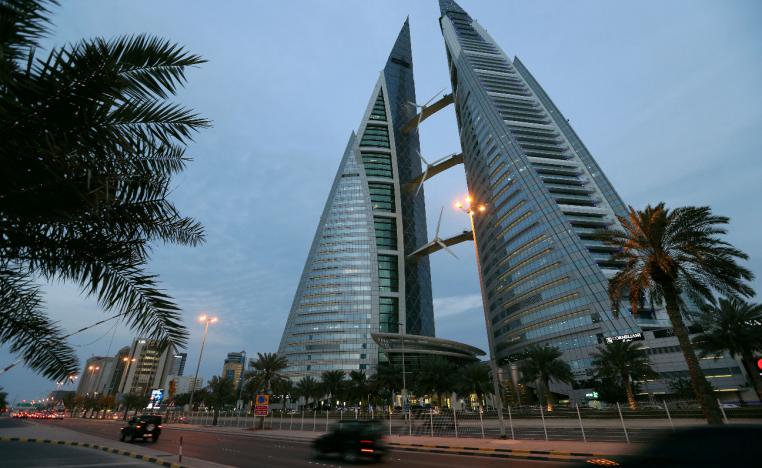 General view of the Bahrain World Trade Center in Manama