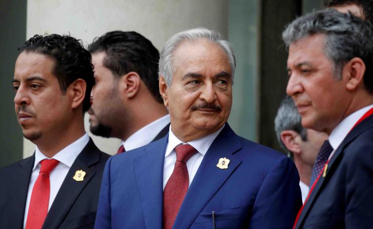 The speech by Haftar, a former Gaddafi general, included religious references to historic campaigns by Muslim forces.