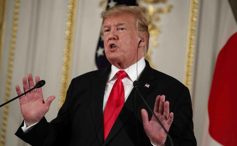 The US president reiterated Monday his criticism of that "horrible Iran deal" 