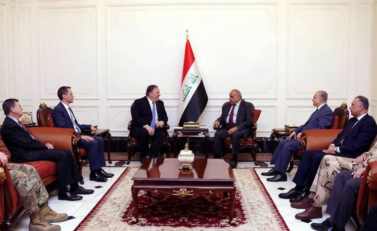 رئيس الوزراء العراقي عادل عبدالمهدي يلتقي وزير الخارجية الأميركي مايك بومبيو في بغداد