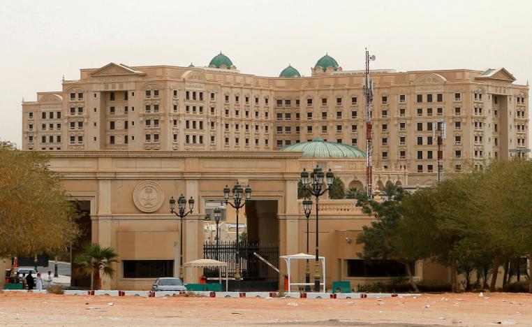 A view shows the Ritz-Carlton hotel in the diplomatic quarter of Riyadh
