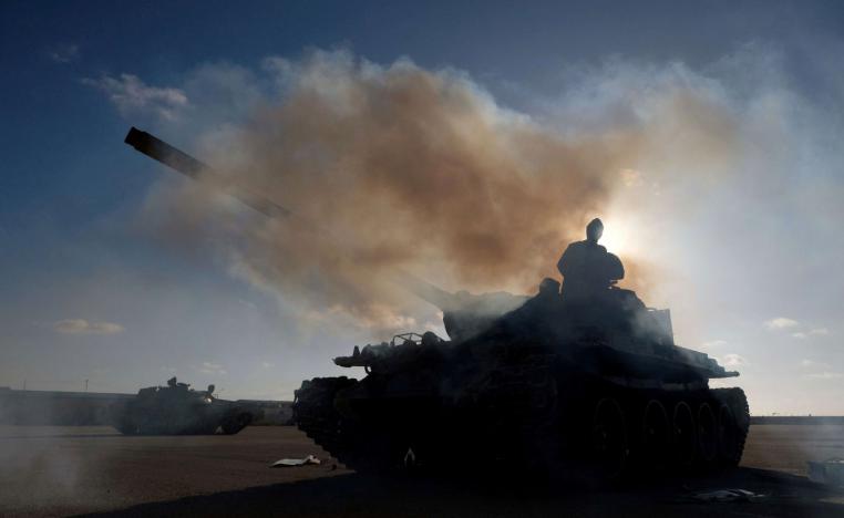 Members of Libyan National Army (LNA) commanded by Khalifa Haftar