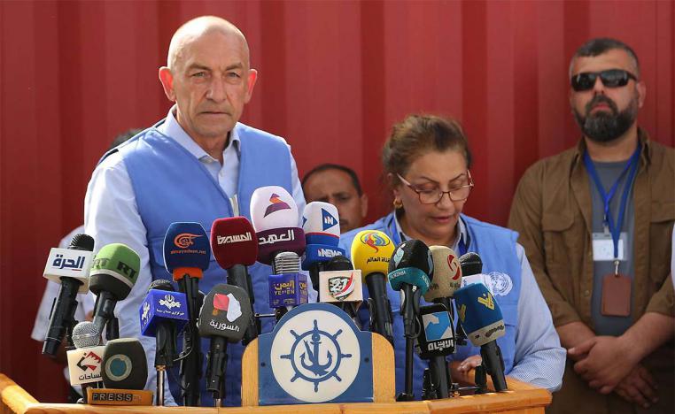 Michael Lollesgaard, haed of the UN monitoring mission in Hodeidah