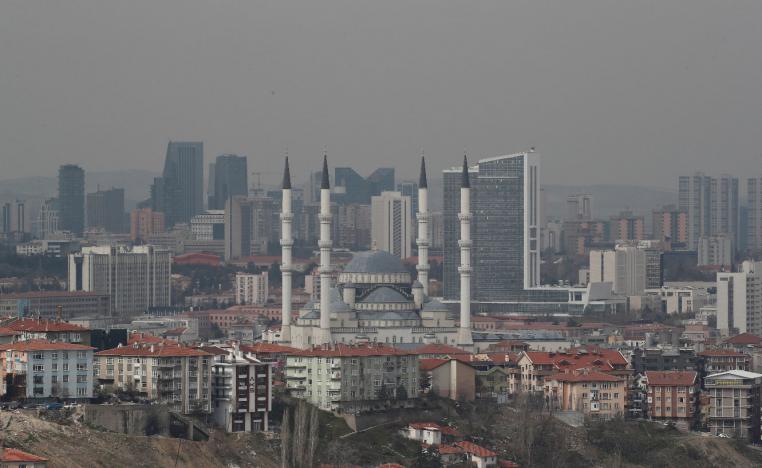 A general view of residential and commercial areas in Ankara