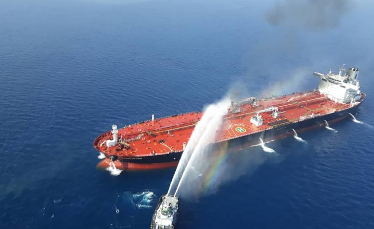 Norwegian-owned Front Altair tanker that was attacked in the waters of the Gulf of Oman