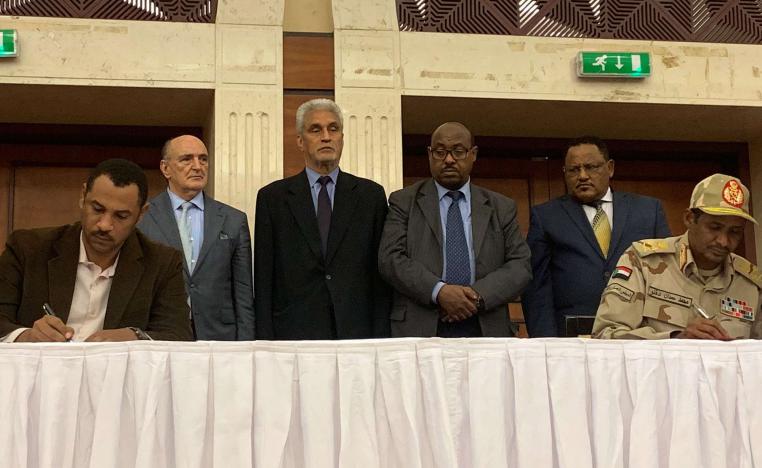 توقيع الاتفاق في السودان