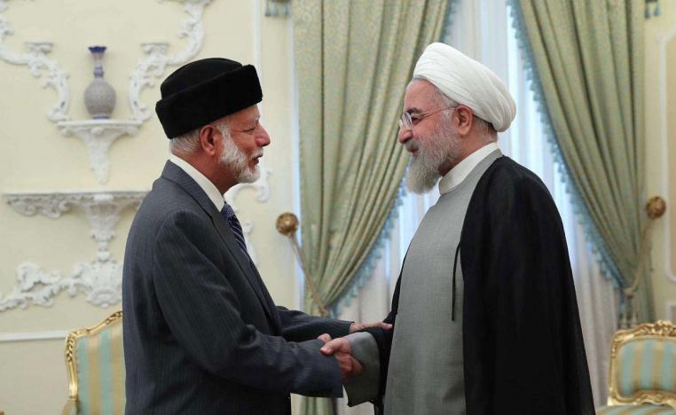 Omani FM Yousuf bin Alawi bin Abdullah meeting with Iranian President