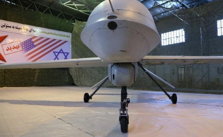 An Iranian version of the American MQ-1 Predator drone is seen in Iran