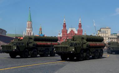 S-400 surface-to-air missile system pictured in Moscow