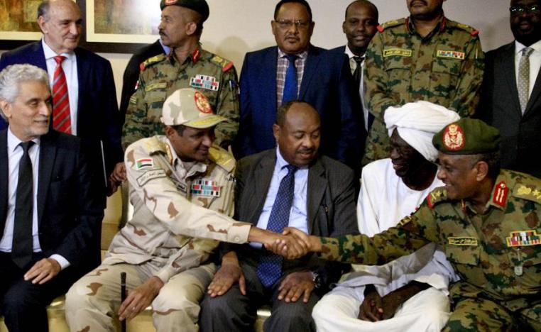 المفاوضات بين المجلس العسكري الانتقالي وقادة الاحتجاج في السودان