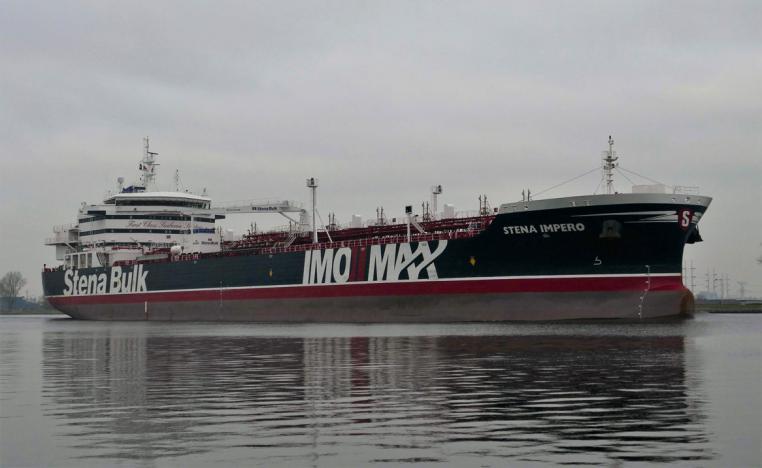 The Stena Impero, a British-flagged tanker