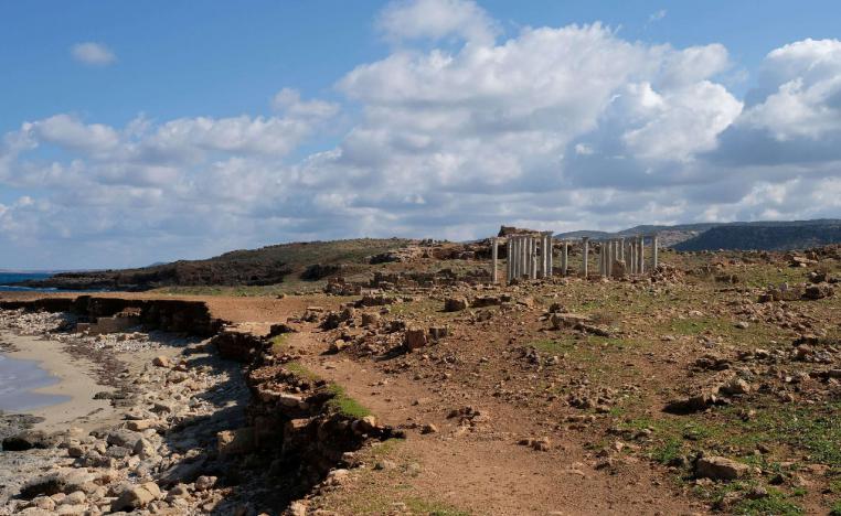 Historical monuments are pictured near the fishing port in the area of Susah