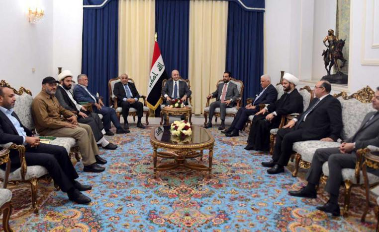 اجتماع الرئاسات الثلاث بقادة فصائل الحشد الشعبي