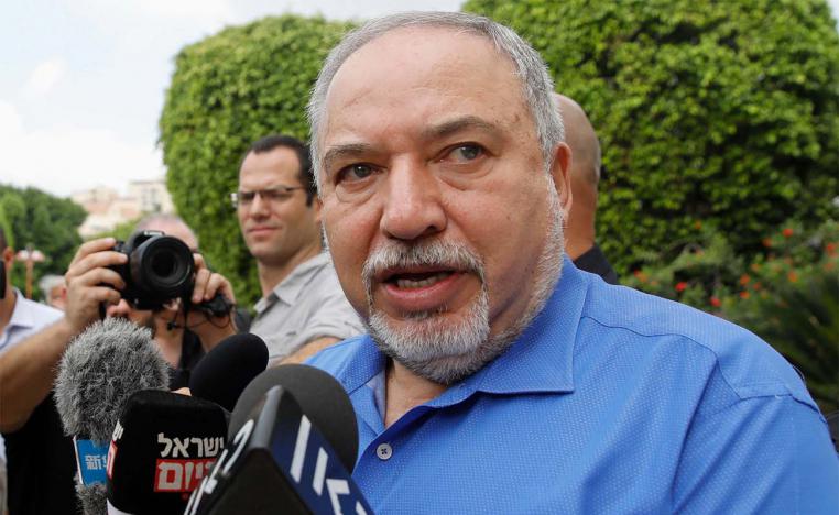 Israel's former defence minister and head of Yisrael Beiteinu party Avigdor Lieberman 