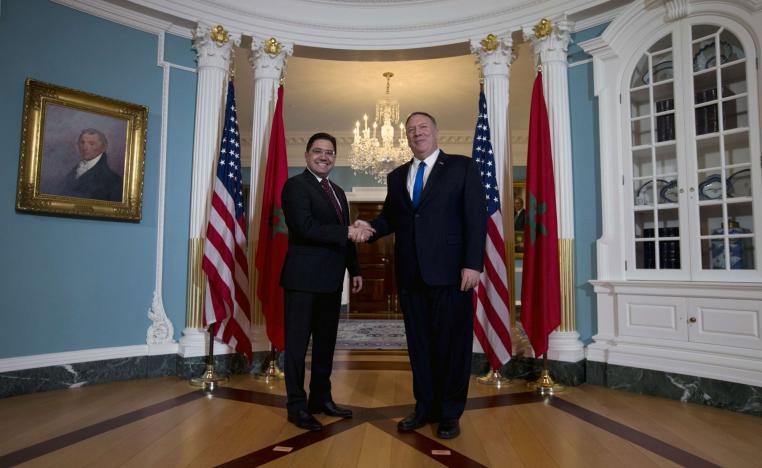 وزير الخارجية الأميركي مايك بومبيو ونظيره المغربي ناصر بوريطة