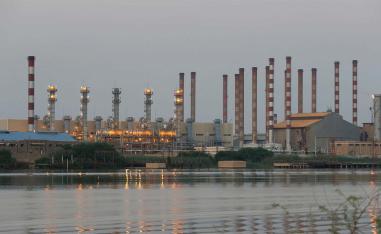 A general view of Abadan oil refinery in southwest Iran