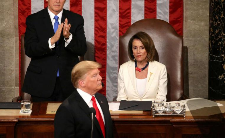 الرئيس الاميركي دوالد ترامب في خطاب امام الكونغرس