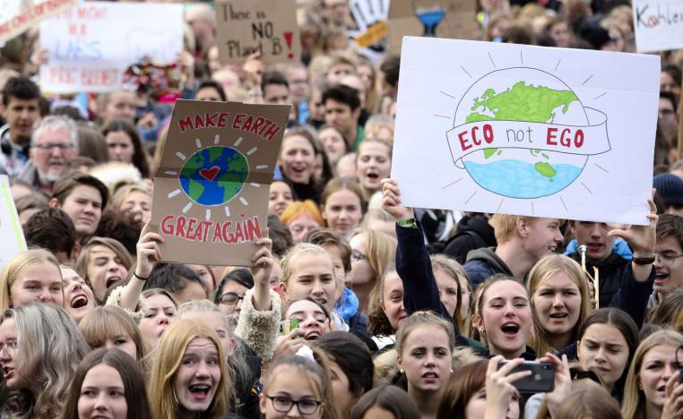 مظاهرة حول تغير المناخ